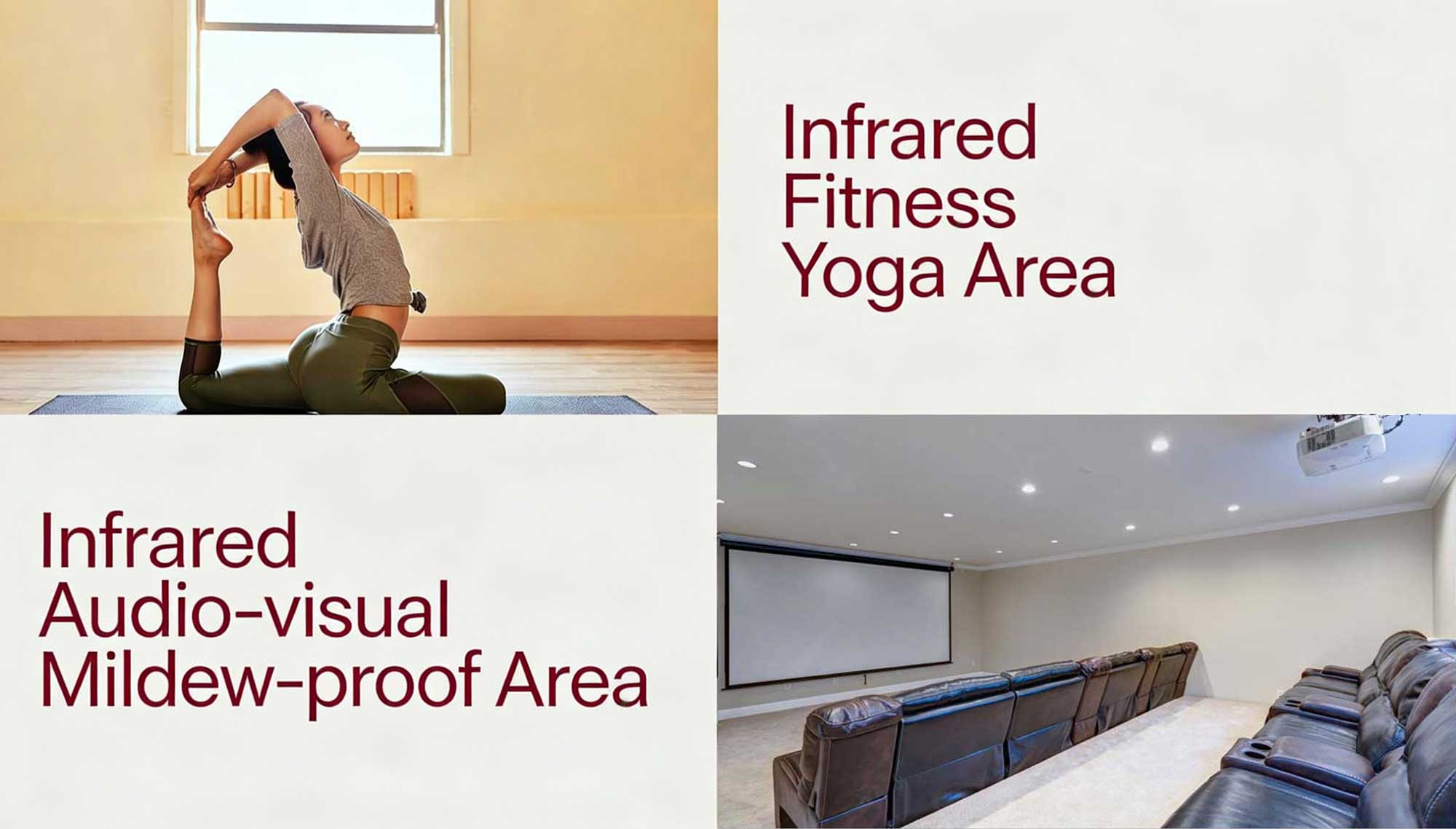 AUSTER Carbon Infrared System for Home Theaters & Gyms